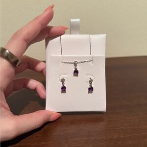 Elegant Purple Jewelry Set